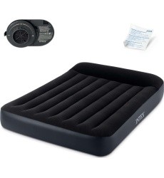 Inflatable mattress with pump bed velour Intex 64150ND