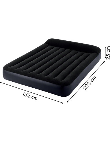 Inflatable mattress with pump bed velour Intex 64150ND