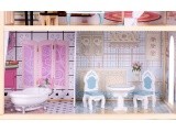 Dollhouse large wooden 3 floors 11 furniture ECOTOYS