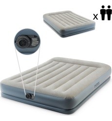 Inflatable mattress 203x152 cm with two-person pump Intex 64118ND
