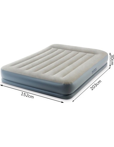 Pripučiamas čiužinys 203x152 cm su dviviečiu pompa Intex 64118ND