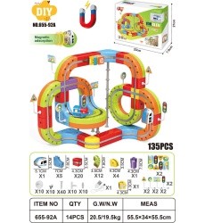 Magnetic Coloured Railway 135el.
