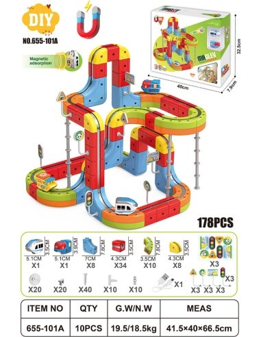 Magnetic Coloured Railway 178el.