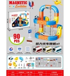 Magnetic Coloured Railway 90el.