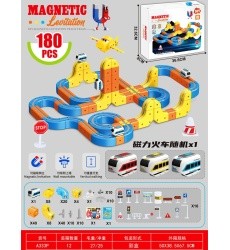 Magnetic Coloured Railway 180el.