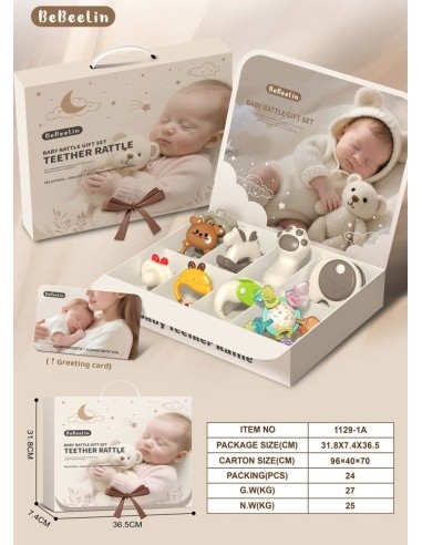Gift Set of Teethers and Rattles for Newborns