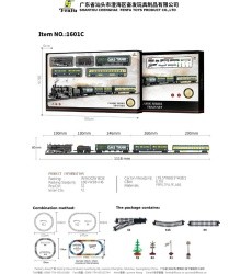 Train with Wagons Track 170x101cm