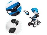 360 ° rotary tricycle with folding roof Ecotoys Grey