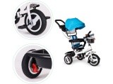 360 ° rotary tricycle with folding roof Ecotoys Grey