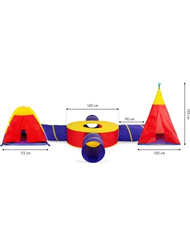 Set Of Tents For Kids With 4 Tunels 7in1 iPlay