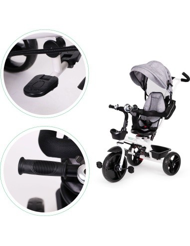 360° Turntable Tricycle Eco Toys, Blue