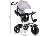 Triratukas Eco Toys su 360° pasukama sėdyne, mėlynas
