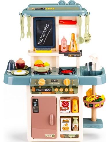 Toy Kitchen with Sound Effects, LED, water and steam generator EcoToys