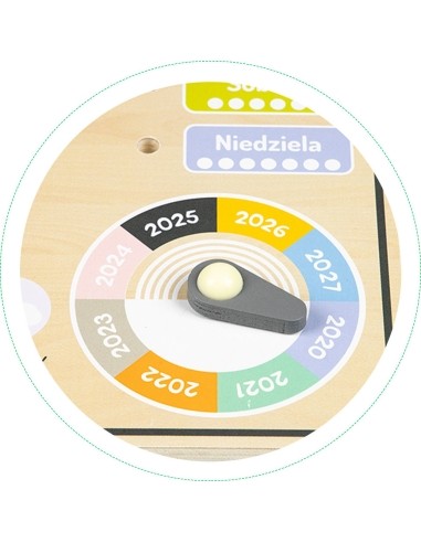 Wooden Board With Clock Calendar Eco Toys