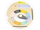 Medinė lenta su laikrodžiur ir kalendoriumi Eco Toys