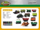 MEGA Metal Set Tractor and Harvester + Trailers