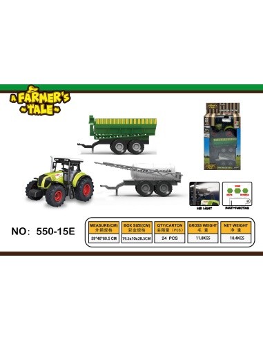 Tractor with Lights and Sounds + Trailers
