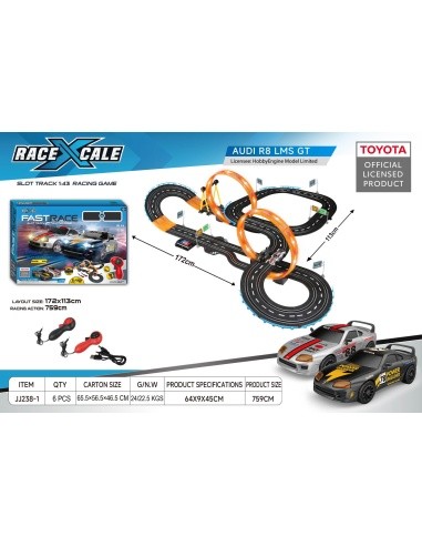 R/C TOYOTA Race Track 1:43 - 172x113 cm