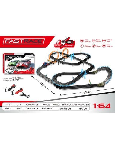 GIGA R/C Race Track TOYOTA 1:43 - 182x162 cm