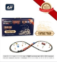 Retro train set with wagons