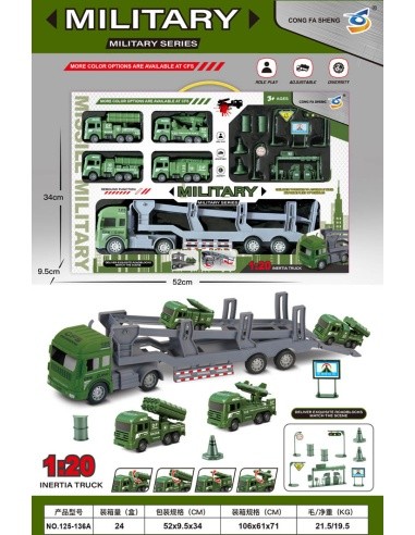 MEGA Truck and Vehicle Set + Accessories Military Edition