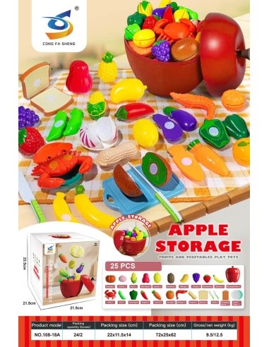 Fruit Slicing and Accessory Set in Apple