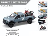 Off-Road Car Set with Lights and Sound Function + Motorcycle