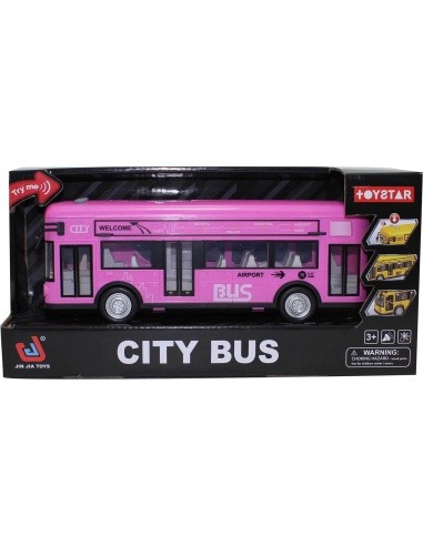 Pink Bus with Sound and Lights Function