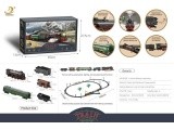 Retro train with Smoke, Sound and Lights 185x113 cm