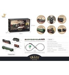 Retro Train with Lights, Sounds and Smoke Function 216cm