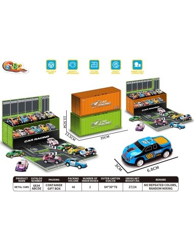 Container with Cars + Route