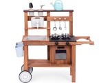 Outdoor mud kitchen for children with accessories fir wood ECOTOYS