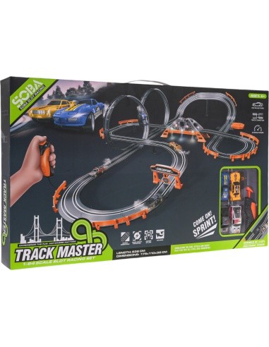 TRACK MASTER Race Track with Backlight + Accessories