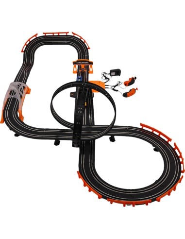 TRACK MASTER Race Track with Backlight + Accessories 615cm
