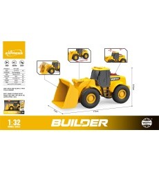 Yellow Excavator with Lights and Sound Function 1:32