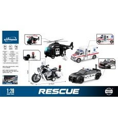 Fire + Police Vehicle Set