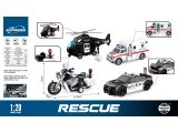 Fire + Police Vehicle Set