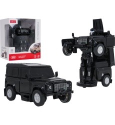 Metal Car/Robot 2in1 1:32 Land Rover Defender Black RASTAR