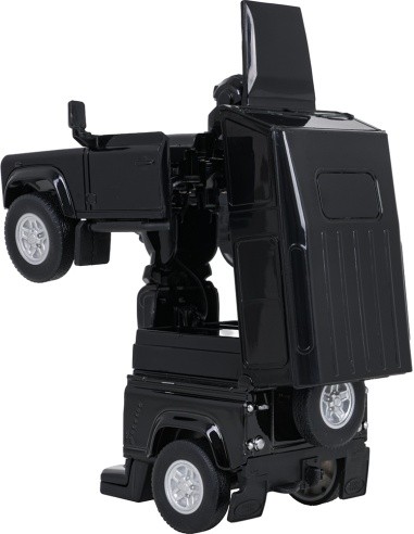 Metal Car/Robot 2in1 1:32 Land Rover Defender Black RASTAR