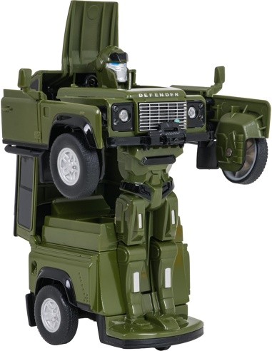 Metal Car/Robot 2in1 1:32 Land Rover Defender Green RASTAR