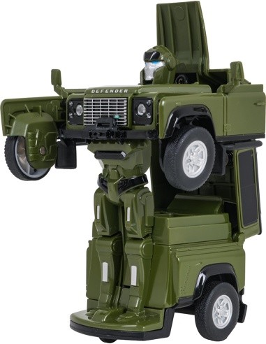 Metal Car/Robot 2in1 1:32 Land Rover Defender Green RASTAR