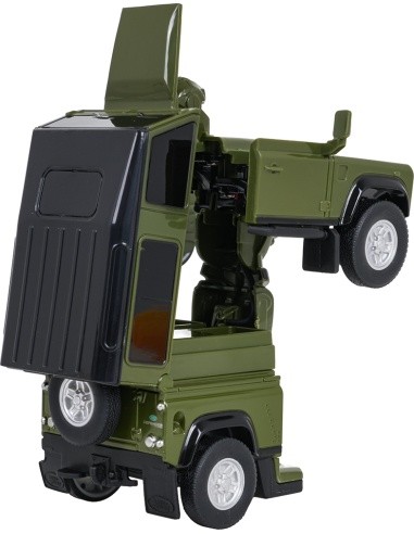 Metal Car/Robot 2in1 1:32 Land Rover Defender Green RASTAR