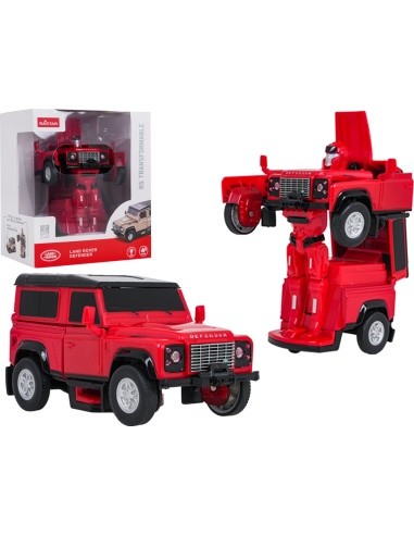 Metal Car/Robot 2in1 1:32 Land Rover Defender Red RASTAR