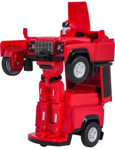 Metal Car/Robot 2in1 1:32 Land Rover Defender Red RASTAR