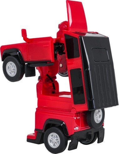 Metal Car/Robot 2in1 1:32 Land Rover Defender Red RASTAR