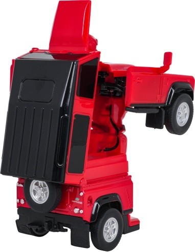 Metal Car/Robot 2in1 1:32 Land Rover Defender Red RASTAR