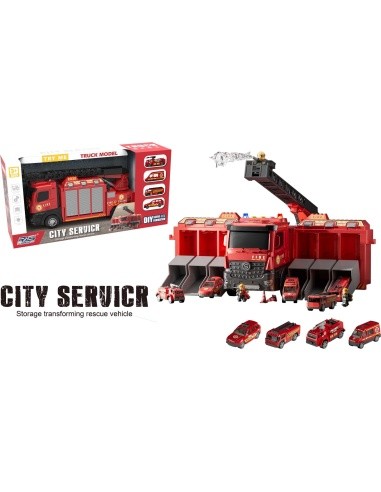 Fire brigade vehicle 2in1 + Vehicles