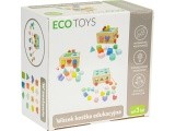Wooden sorter cart with blocks Ecotoys