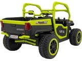 Vaikiškas elektrinis automobilis Farmer Truck UTV Racing, žalias