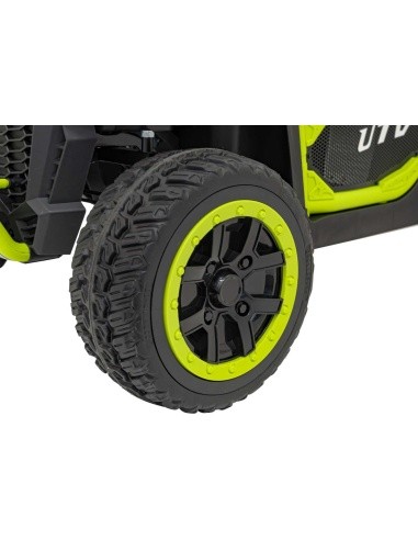 Vaikiškas elektrinis automobilis Farmer Truck UTV Racing, žalias